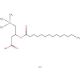 Myristoyl-DL-carnitine chloride 的分子结构, CAS编号: 18822-89-4 Myristoyl-DL-carnitine chloride (CAS 18822-89-4) - chemical structure image
