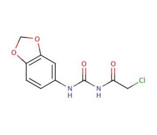 N-[(1,3-benzodioxol-5-ylamino)carbonyl]-2-chloroacetamide - chemical structure image