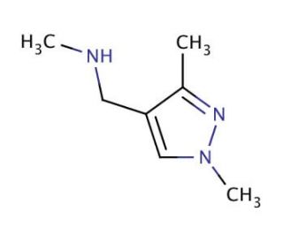 N-[(1,3-Dimethyl-1H-pyrazol-4-yl)methyl]-N-methylamine - chemical structure image