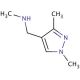 N-[(1,3-Dimethyl-1H-pyrazol-4-yl)methyl]-N-methylamine - chemical structure image