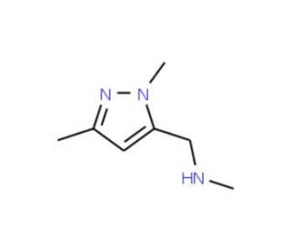 N-[(1,3-Dimethyl-1H-pyrazol-5-yl)methyl]-N-methylamine (CAS 852227-87-3) - chemical structure image
