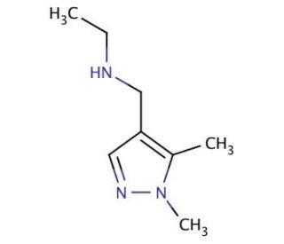 N-[(1,5-Dimethyl-1H-pyrazol-4-yl)methyl]-N-ethylamine - chemical structure image
