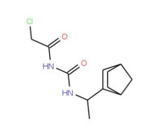 N-{[(1-bicyclo[2.2.1]hept-2-ylethyl)amino]carbonyl}-2-chloroacetamide (CAS 1212113-50-2) - chemical structure image