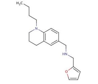 N-[(1-Butyl-1,2,3,4-tetrahydroquinolin-6-yl)-methyl]-N-(2-furylmethyl)amine - chemical structure image