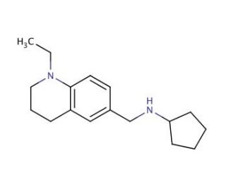 N-[(1-Ethyl-1,2,3,4-tetrahydroquinolin-6-yl)-methyl]cyclopentanamine - chemical structure image