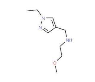 N-[(1-Ethyl-1H-pyrazol-4-yl)methyl]-N-(2-methoxyethyl)amine (CAS 1015845-81-4) - chemical structure image