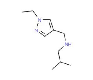 N-[(1-Ethyl-1H-pyrazol-4-yl)methyl]-N-isobutylamine - chemical structure image