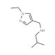 N-[(1-Ethyl-1H-pyrazol-4-yl)methyl]-N-isobutylamine - chemical structure image