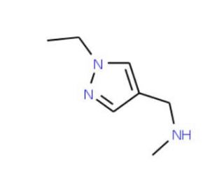 N-[(1-Ethyl-1H-pyrazol-4-yl)methyl]-N-methylamine (CAS 1002651-68-4) - chemical structure image