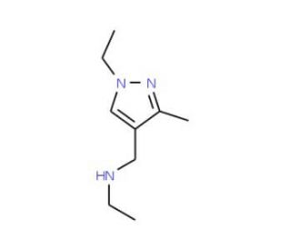 N-[(1-Ethyl-3-methyl-1H-pyrazol-4-yl)methyl]-ethanamine (CAS 956440-75-8) - chemical structure image