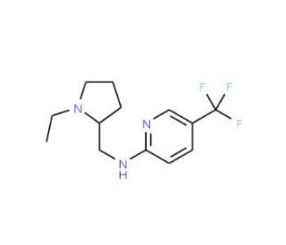 N-[(1-ethylpyrrolidin-2-yl)methyl]-5-(trifluoromethyl)pyridin-2-amine - chemical structure image