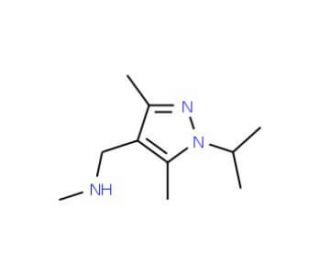 N-[(1-Isopropyl-3,5-dimethyl-1H-pyrazol-4-yl)-methyl]-N-methylamine (CAS 1007520-12-8) - chemical structure image