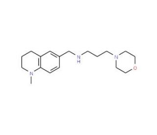 N-[(1-Methyl-1,2,3,4-tetrahydroquinolin-6-yl)-methyl]-3-morpholin-4-ylpropan-1-amine - chemical structure image