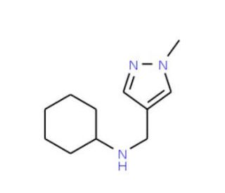 N-[(1-Methyl-1H-pyrazol-4-yl)methyl]-cyclohexanamine - chemical structure image