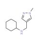 N-[(1-Methyl-1H-pyrazol-4-yl)methyl]-cyclohexanamine - chemical structure image