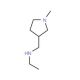 N-[(1-Methyl-3-pyrrolidinyl)methyl]-1-ethanamine (CAS 959239-24-8) - chemical structure image