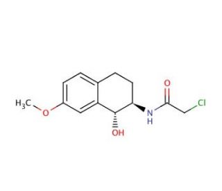 N-[(1R,2R)-1,2,3,4-Tetrahydro-1-hydroxy-7-methoxy-2-naphthalenyl]-chloroacetamide (CAS 153153-59-4) - chemical structure imag