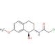 N-[(1S,2S)-1,2,3,4-Tetrahydro-1-hydroxy-7-methoxy-2-naphthalenyl]-chloroacetamide (CAS 99833-89-3) - chemical structure image