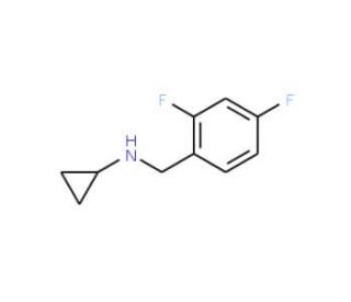 N-[(2,4-difluorophenyl)methyl]cyclopropanamine - chemical structure image