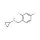 N-[(2,4-difluorophenyl)methyl]cyclopropanamine - chemical structure image