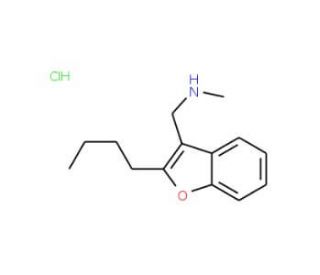 N-[(2-butyl-1-benzofuran-3-yl)methyl]-N-methylamine hydrochloride - chemical structure image