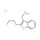 N-[(2-butyl-1-benzofuran-3-yl)methyl]-N-methylamine hydrochloride - chemical structure image