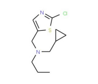 N-[(2-Chloro-1,3-thiazol-5-yl)methyl]-N-(cyclopropylmethyl)-1-propanamine - chemical structure image