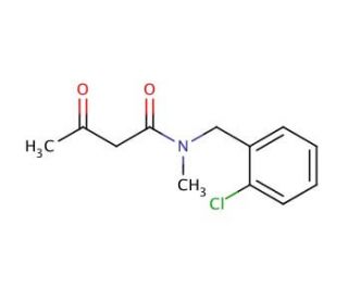 N-[(2-chlorophenyl)methyl]-N-methyl-3-oxobutanamide - chemical structure image