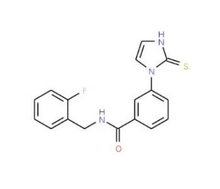 N-[(2-fluorophenyl)methyl]-3-(2-sulfanyl-1H-imidazol-1-yl)benzamide - chemical structure image