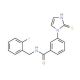 N-[(2-fluorophenyl)methyl]-3-(2-sulfanyl-1H-imidazol-1-yl)benzamide - chemical structure image