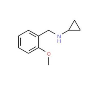 N-[(2-methoxyphenyl)methyl]cyclopropanamine (CAS 625437-49-2) - chemical structure image