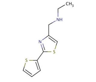N-[(2-Thien-2-yl-1,3-thiazol-4-yl)methyl]-ethanamine - chemical structure image