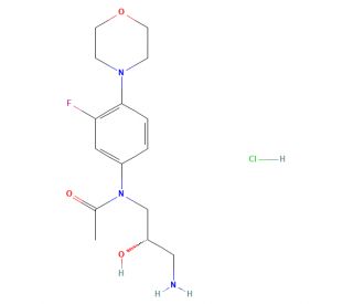 N-[(2S)-3-Amino-2-hydroxypropyl]-N-[3-fluoro-4-(4-morpholinyl)phenyl] acetamide Hydrochloride - chemical structure image
