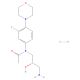 N-[(2S)-3-Amino-2-hydroxypropyl]-N-[3-fluoro-4-(4-morpholinyl)phenyl] acetamide Hydrochloride - chemical structure image