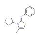 N-[(2Z)-3-cyclopentyl-4-methyl-1,3-thiazol-2(3H)-ylidene]-N-phenylamine - chemical structure image