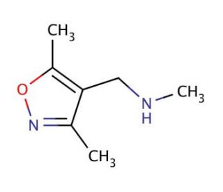 N-[(3,5-Dimethylisoxazol-4-yl)methyl]-N-methylamine (CAS 893641-32-2) - chemical structure image