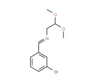 N-[(3-Bromophenyl)methylene]-2,2-dimethoxyethanamine (CAS 497863-61-3) - chemical structure image
