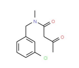 N-[(3-chlorophenyl)methyl]-N-methyl-3-oxobutanamide - chemical structure image