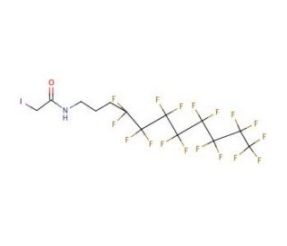 N-[(3-Perfluorooctyl)propyl]iodoacetamide (CAS 852527-48-1) - chemical structure image