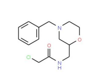 N-[(4-benzylmorpholin-2-yl)methyl]-2-chloroacetamide - chemical structure image