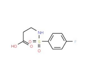 N-[(4-fluorophenyl)sulfonyl]-beta-alanine - chemical structure image