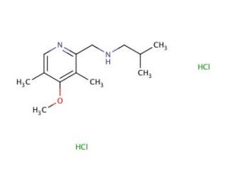 N-[(4-Methoxy-3,5-dimethylpyridin-2-yl)methyl]-2-methylpropan-1-amine dihydrochloride - chemical structure image