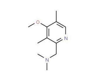 N-[(4-methoxy-3,5-dimethylpyridin-2-yl)methyl]-N,N-dimethylamine - chemical structure image