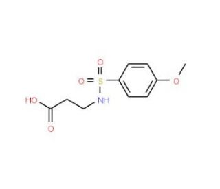 N-[(4-methoxyphenyl)sulfonyl]-beta-alanine - chemical structure image