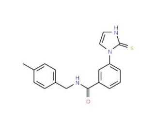 N-[(4-methylphenyl)methyl]-3-(2-sulfanyl-1H-imidazol-1-yl)benzamide - chemical structure image