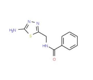 N-[(5-amino-1,3,4-thiadiazol-2-yl)methyl]benzamide - chemical structure image