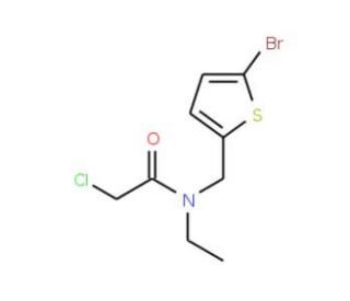 N-[(5-bromothien-2-yl)methyl]-2-chloro-N-ethylacetamide - chemical structure image