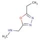 N-[(5-Ethyl-1,3,4-oxadiazol-2-yl)methyl]-N-methylamine (CAS 915920-74-0) - chemical structure image
