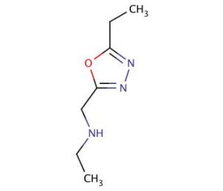 N-[(5-Ethyl-1,3,4-oxadiazol-2-yl)methyl]ethanamine (CAS 915924-40-2) - chemical structure image