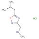 N-[(5-Isobutyl-1,2,4-oxadiazol-3-yl)methyl]-N-methylamine hydrochloride - chemical structure image